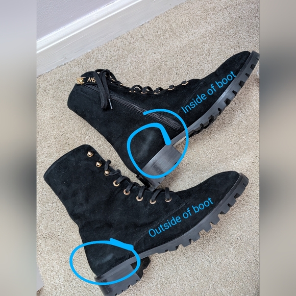 Stuart Weitzman Black Lace-Up Women's Boots - Picture 10 of 10